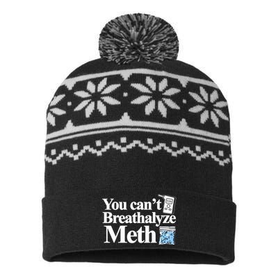 You CanT Breathalyze Meth Apparel USA-Made Snowflake Beanie