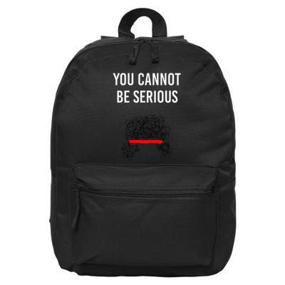 You Cannot Be Serious John Mcenroe 16 in Basic Backpack