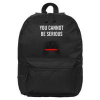You Cannot Be Serious John Mcenroe 16 in Basic Backpack