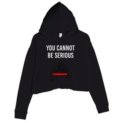 You Cannot Be Serious John Mcenroe Crop Fleece Hoodie