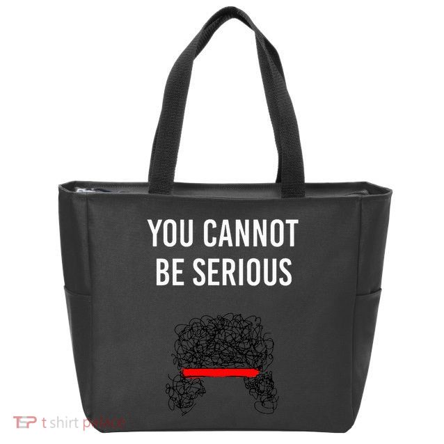 You Cannot Be Serious John Mcenroe Zip Tote Bag