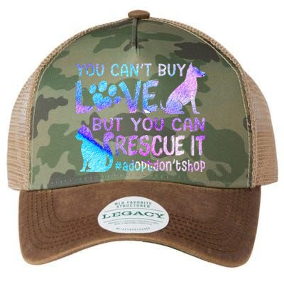 You Can't Buy Love But You Can Rescue It Adopt Don't Shop Legacy Tie Dye Trucker Hat