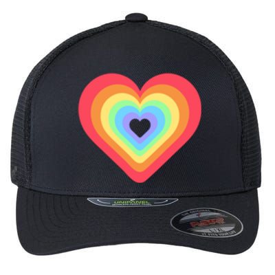 You Can Be Yourself With Me Lgbtq Ally Front And Back Print Great Gift Flexfit Unipanel Trucker Cap