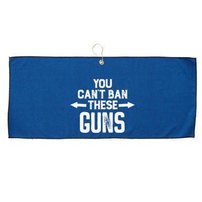 You Cant Ban These Guns Large Microfiber Waffle Golf Towel