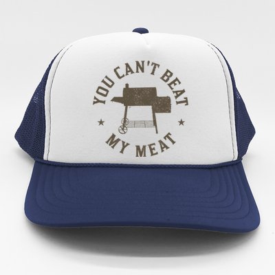 You CanT Beat My Meat Bbq Grilling Chef Trucker Hat