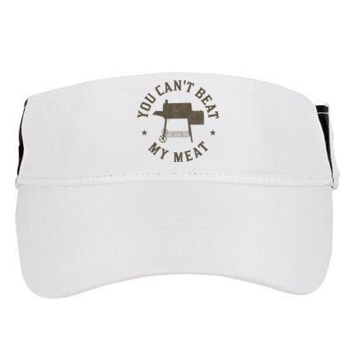 You CanT Beat My Meat Bbq Grilling Chef Adult Drive Performance Visor