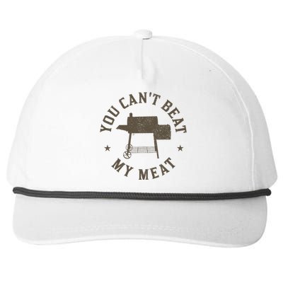 You CanT Beat My Meat Bbq Grilling Chef Snapback Five-Panel Rope Hat