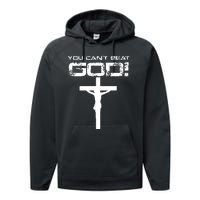 You Can't Beat God Performance Fleece Hoodie