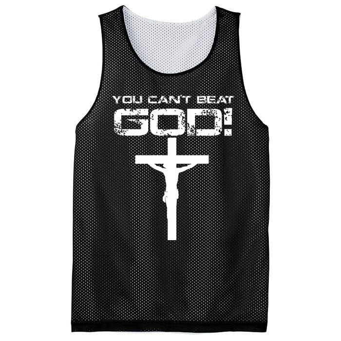 You Can't Beat God Mesh Reversible Basketball Jersey Tank