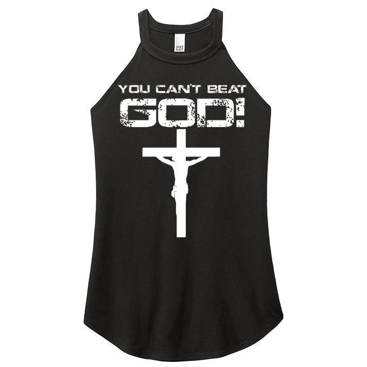 You Can't Beat God Women's Perfect Tri Rocker Tank