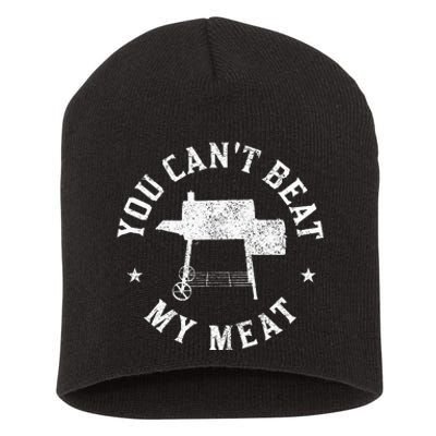 You CanT Beat My Meat Bbq Grilling Chef Short Acrylic Beanie