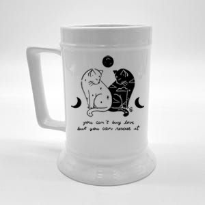 You Cant Buy Love But You Can Rescue It Cat Lovers Beer Stein