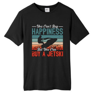 You Cant Buy Happiness Retro Jetski Water Sports Jet Skiing Cute Gift Tall Fusion ChromaSoft Performance T-Shirt