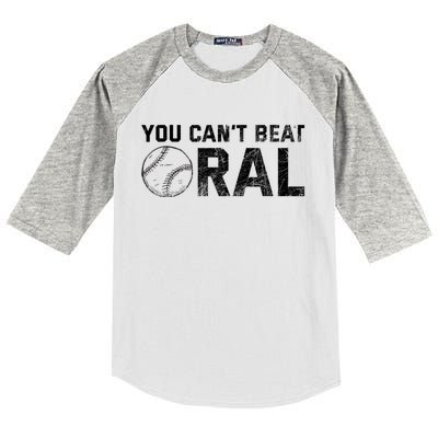 You Cant Beat Oral Kids Colorblock Raglan Jersey