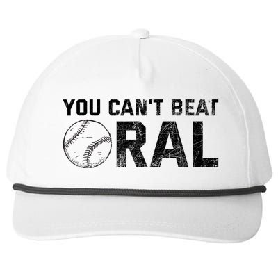 You Cant Beat Oral Snapback Five-Panel Rope Hat