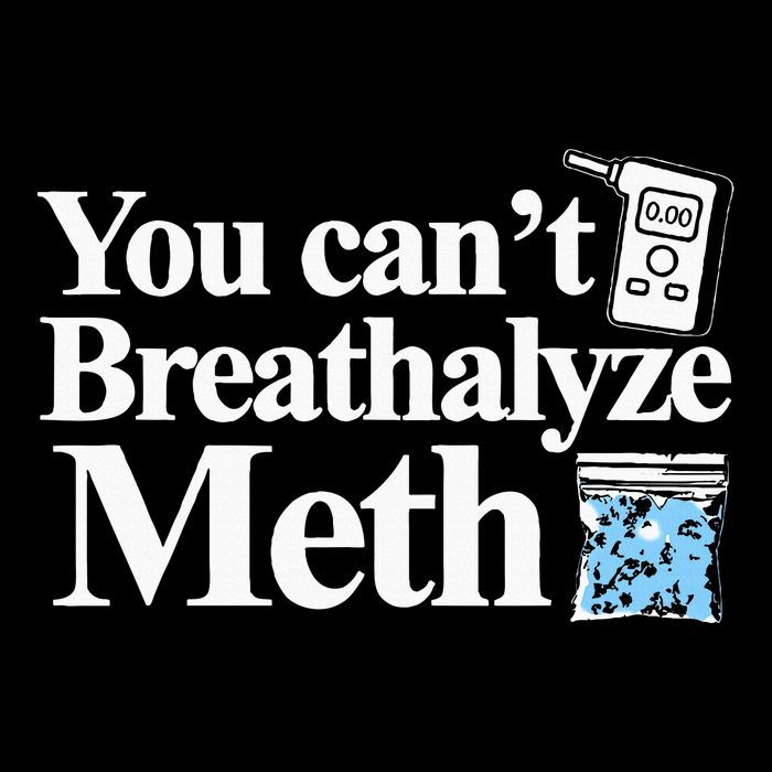 You CanT Breathalyze Meth Apparel Flat Bill Trucker Hat