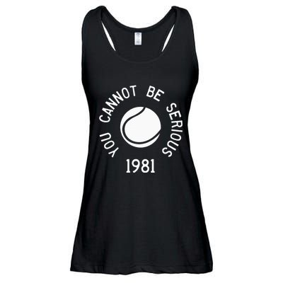 You Cannot Be Serious John Mcenroe Funny Tennisquote Sw1 Ladies Essential Flowy Tank