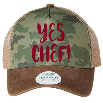 Yes Chef! Cool Design For Line Cooks Prep Cooks Sous Chef Gift Legacy Tie Dye Trucker Hat