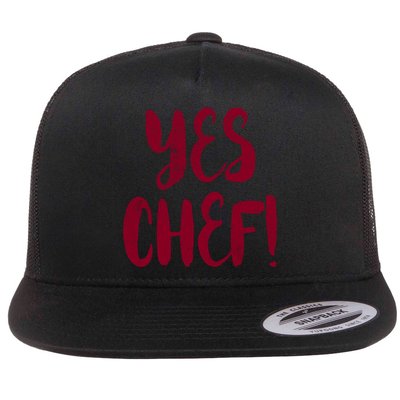 Yes Chef! Cool Design For Line Cooks Prep Cooks Sous Chef Gift Flatbill Hat