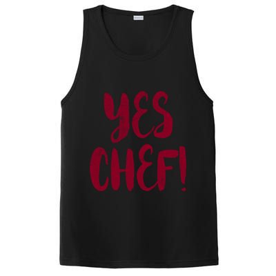 Yes Chef! Cool Design For Line Cooks Prep Cooks Sous Chef Gift PosiCharge Competitor Tank