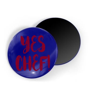 Yes Chef! Cool Design For Line Cooks Prep Cooks Sous Chef Gift Magnet