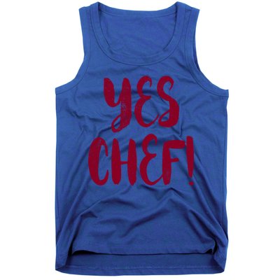 Yes Chef! Cool Design For Line Cooks Prep Cooks Sous Chef Gift Tank Top