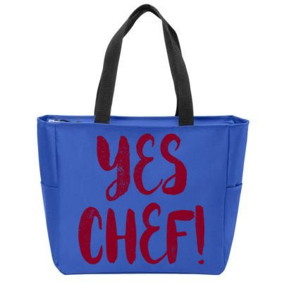 Yes Chef! Cool Design For Line Cooks Prep Cooks Sous Chef Gift Zip Tote Bag