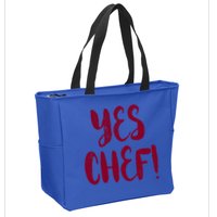 Yes Chef! Cool Design For Line Cooks Prep Cooks Sous Chef Gift Zip Tote Bag