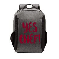 Yes Chef! Cool Design For Line Cooks Prep Cooks Sous Chef Gift Vector Backpack