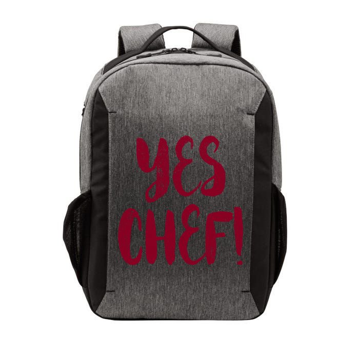 Yes Chef! Cool Design For Line Cooks Prep Cooks Sous Chef Gift Vector Backpack