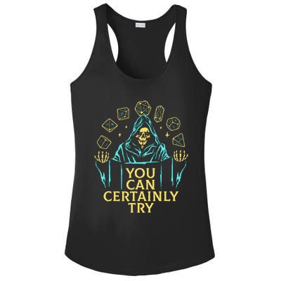 You Can Certainly Try Funny Skeleton Ladies PosiCharge Competitor Racerback Tank