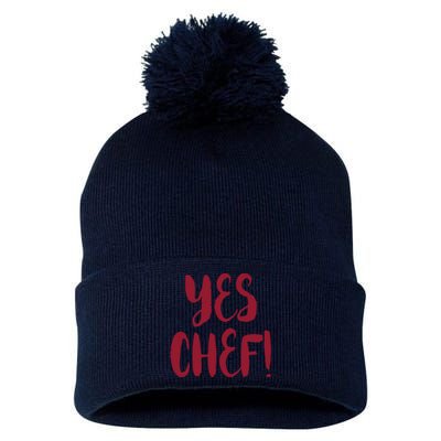 Yes Chef Cool Design For Line Cooks Prep Cooks Sous Chef Pom Pom 12in Knit Beanie