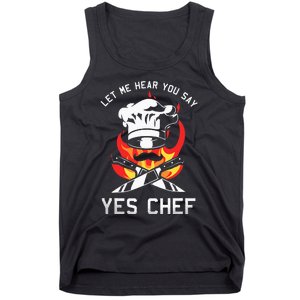 Yes Chef Cook Restaurant Cooking Culinary Gastronomy Food Tank Top