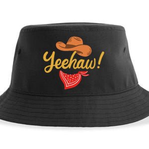 Yeehaw Cowboy Cowgirl Western Country Rodeo Sustainable Bucket Hat