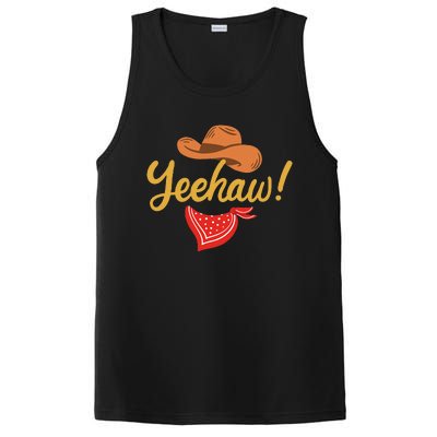 Yeehaw Cowboy Cowgirl Western Country Rodeo PosiCharge Competitor Tank