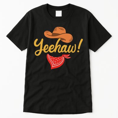 Yeehaw Cowboy Cowgirl Western Country Rodeo Tall T-Shirt