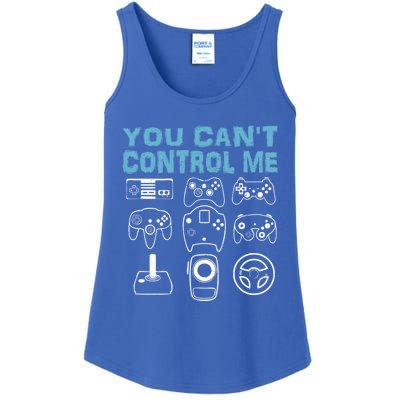 You CanT Control Me Funny Video Game Player Gaming Graphic Meaningful Gift Ladies Essential Tank