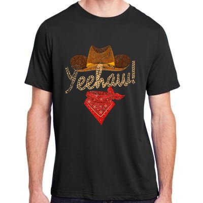 Yeehaw Cowboy Cowgirl Western Country Howdy Southern Yee Haw Adult ChromaSoft Performance T-Shirt