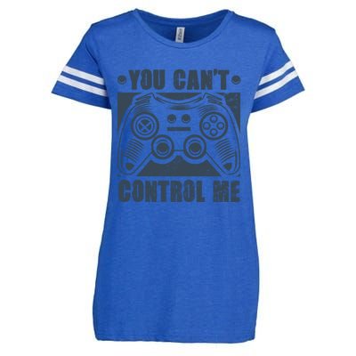 You Can’t Control Me Funny Video Game Player Gaming Quote Gift Enza Ladies Jersey Football T-Shirt