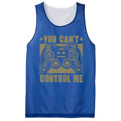 You Can’t Control Me Funny Video Game Player Gaming Quote Great Gift Mesh Reversible Basketball Jersey Tank