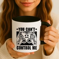 You Can’t Control Me Funny Video Game Player Gaming Quote Cute Gift Mug