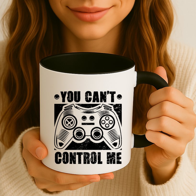 You Can’t Control Me Funny Video Game Player Gaming Quote Cute Gift Mug