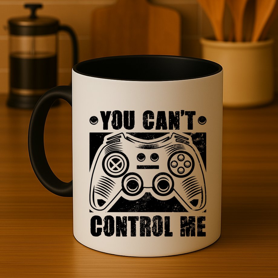 You Can’t Control Me Funny Video Game Player Gaming Quote Cute Gift Mug