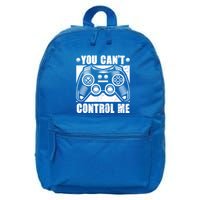 You Can’t Control Me Funny Video Game Player Gaming Quote Cute Gift 16 in Basic Backpack