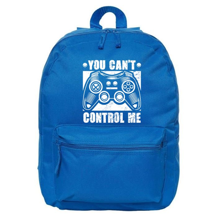 You Can’t Control Me Funny Video Game Player Gaming Quote Cute Gift 16 in Basic Backpack