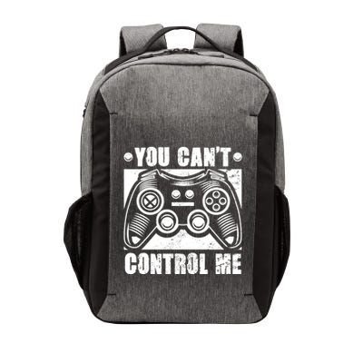 You Can’t Control Me Funny Video Game Player Gaming Quote Cute Gift Vector Backpack