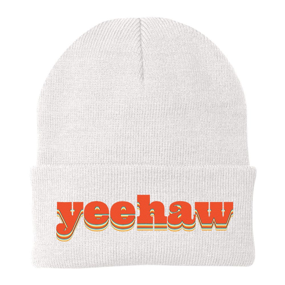 Yeehaw Cowboy Cowgirl Rodeo Country Southern Girl Yeehaw Beanie