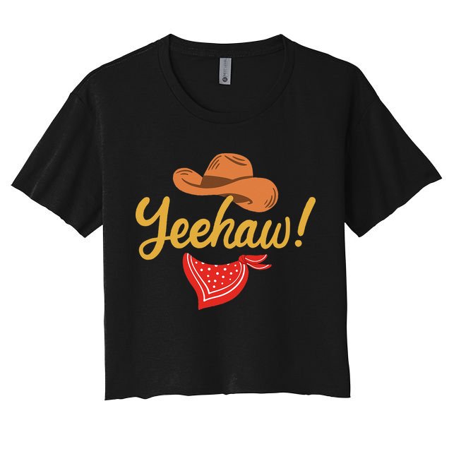 Yeehaw Cowboy Cowgirl Western Country Rodeo Crop Top