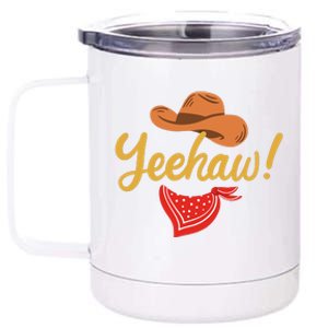 Yeehaw Cowboy Cowgirl Western Country Rodeo 12 oz Stainless Steel Tumbler Cup