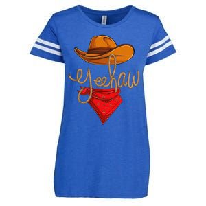 Yeehaw Cowboy Cowgirl Western Country Rodeo YeeHaw Enza Ladies Jersey Football T-Shirt